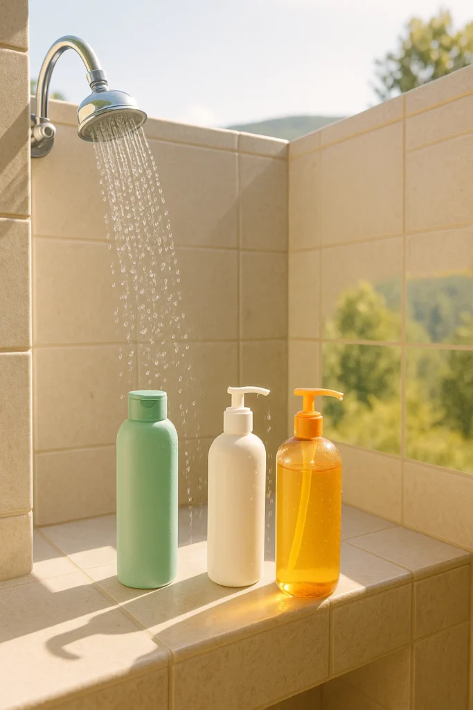 douchen op de camping